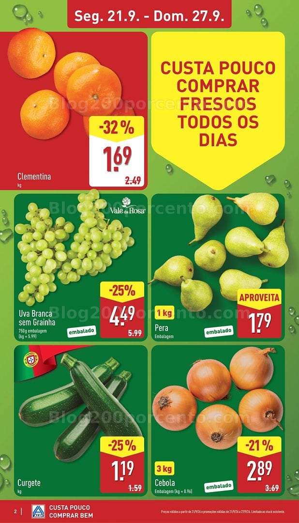 Antevisão Folheto ALDI Promoções de 21 a 27 setembro